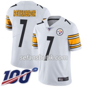 Pittsburgh Steelers Tröjor Ben Roethlisberger 7 Nike Vit 100th - Herr